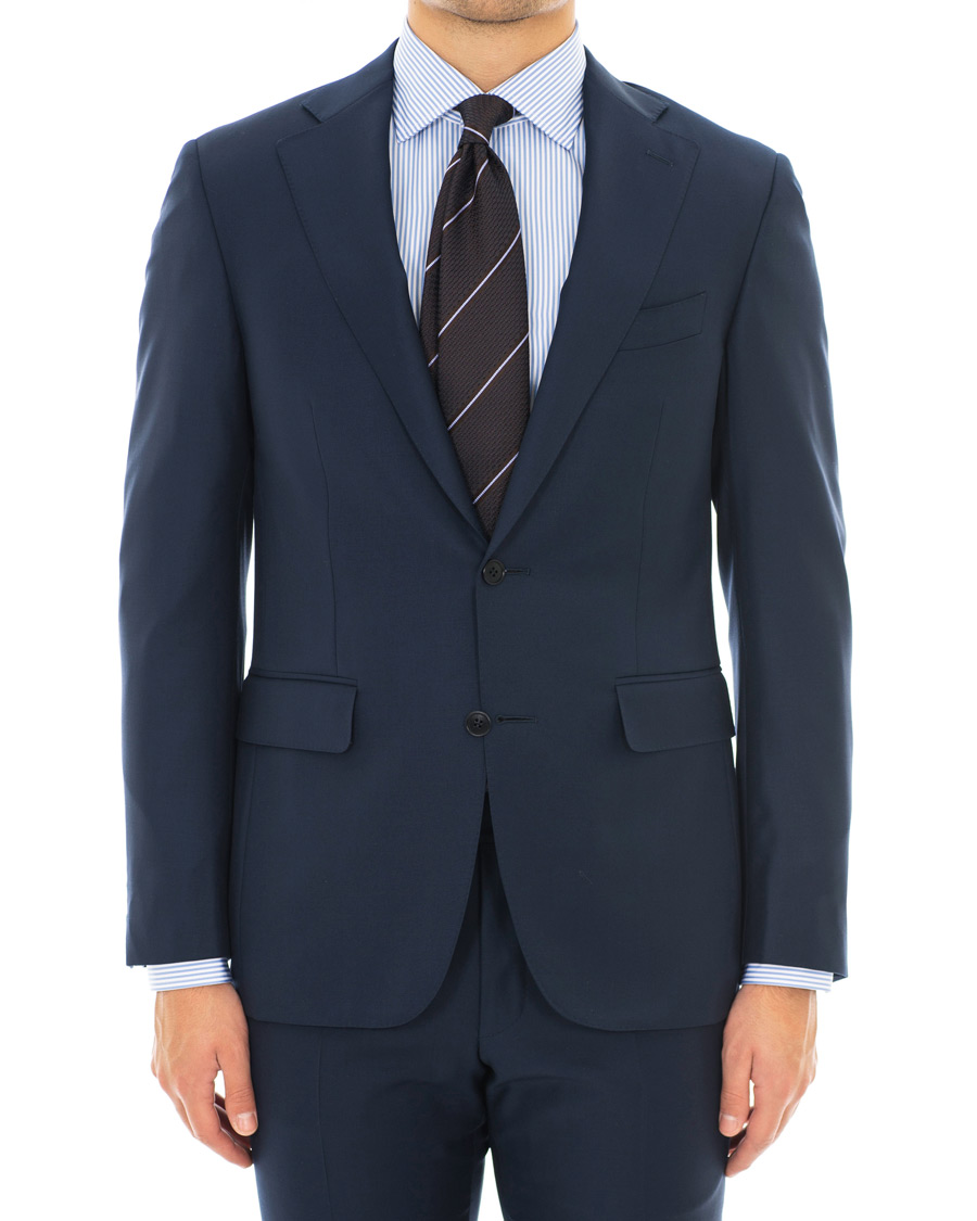 Homme | Costumes | Canali | Capri Wool Suit Navy