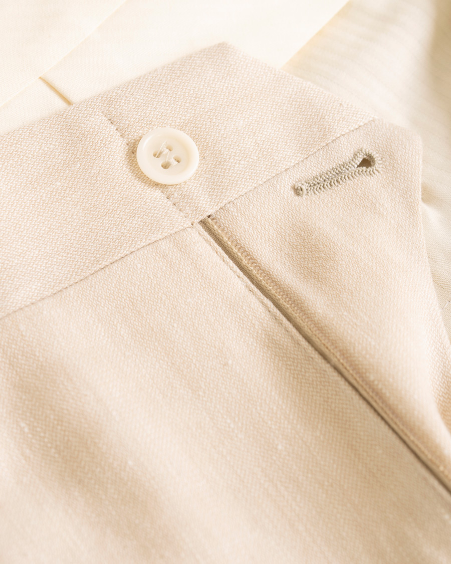 Homme | Pantalons | Canali | Wool/Linen Trousers Sand