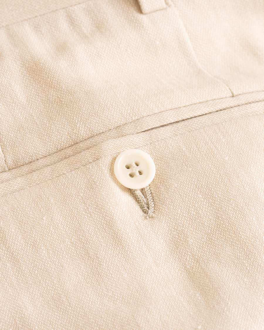 Homme | Pantalons | Canali | Wool/Linen Trousers Sand