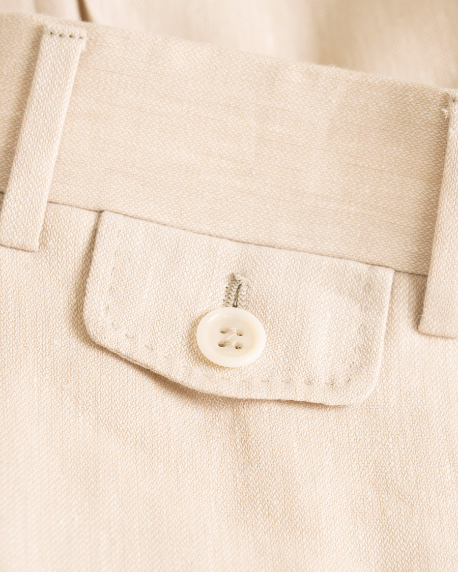 Homme | Pantalons | Canali | Wool/Linen Trousers Sand