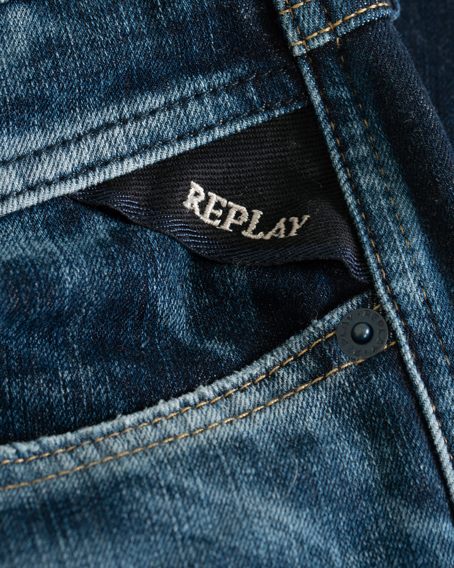Heren | Jeans | Replay | Anbass Hyperflex Plus Jeans Blue