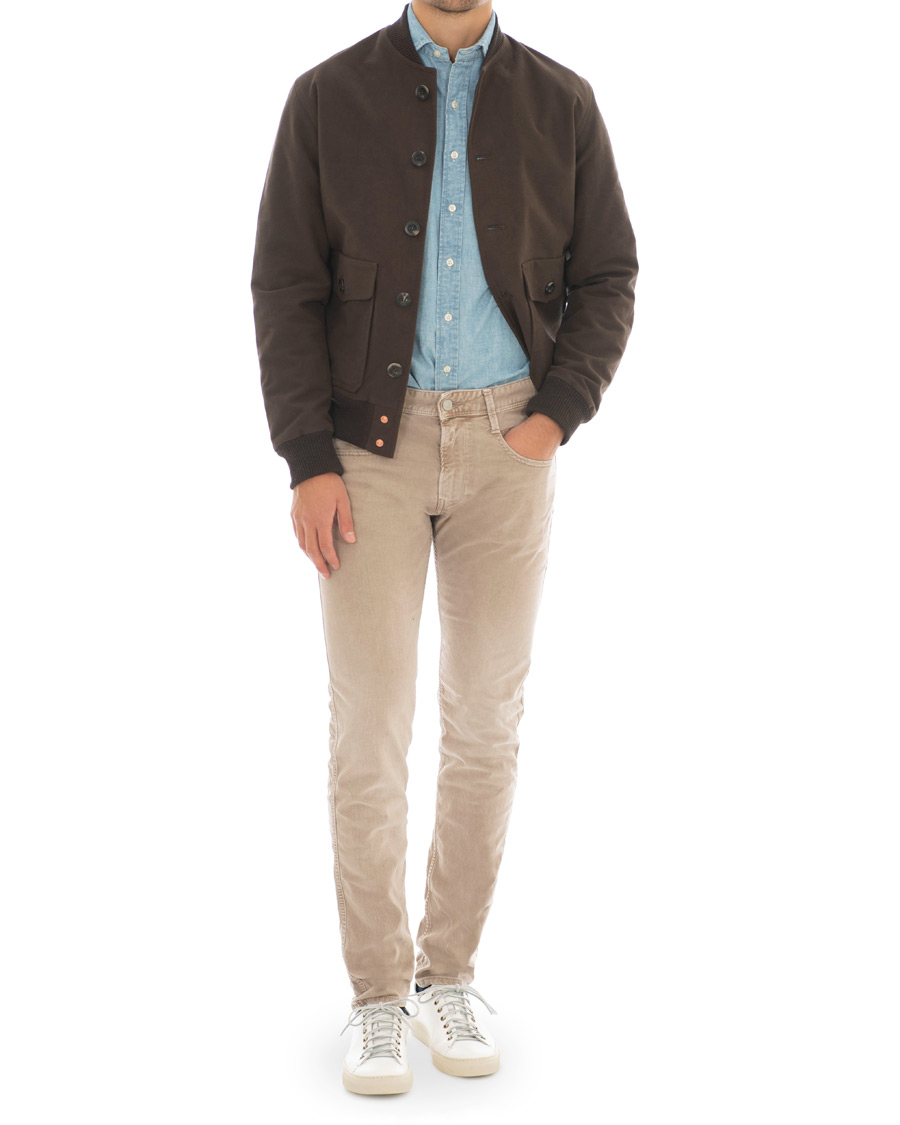 Heren | Jeans | Replay | Anbass Jeans Sand