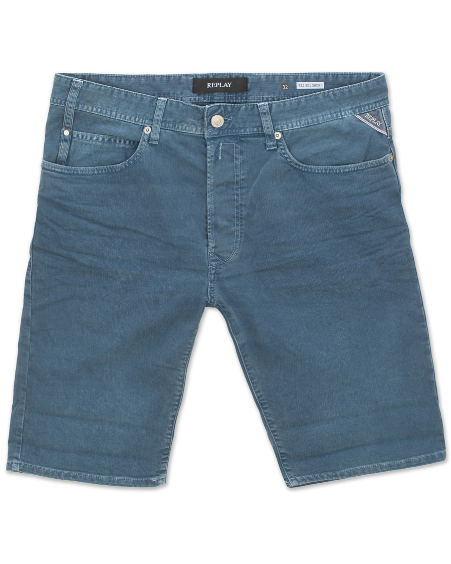 Heren | Korte broek | Replay | Anbass Jeanshorts Storm Blue