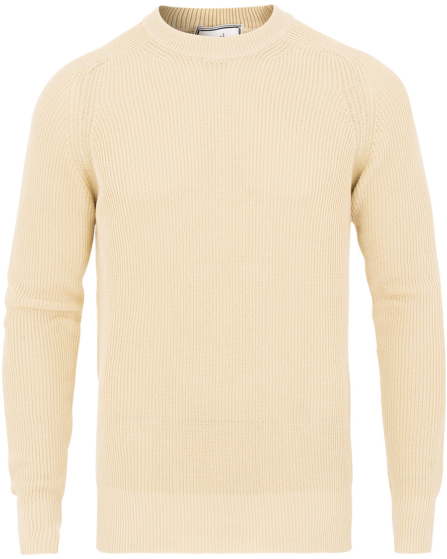 Homme | Pulls Et Tricots | AMI | Fisherman Rib Crew Neck Sweater White