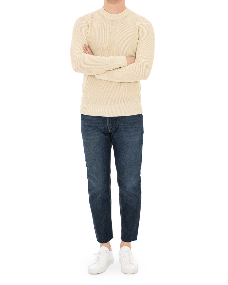 Homme | Pulls Et Tricots | AMI | Fisherman Rib Crew Neck Sweater White