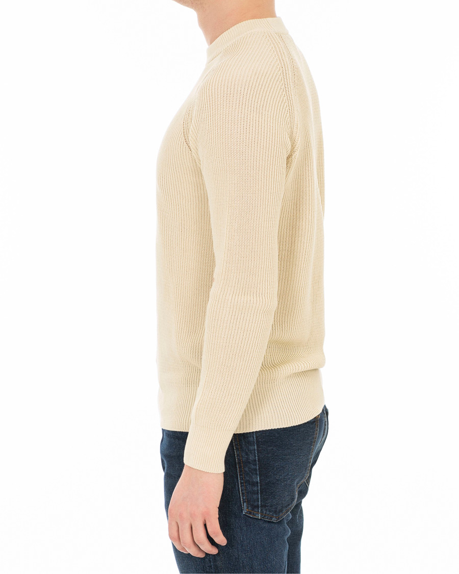 Homme | Pulls Et Tricots | AMI | Fisherman Rib Crew Neck Sweater White