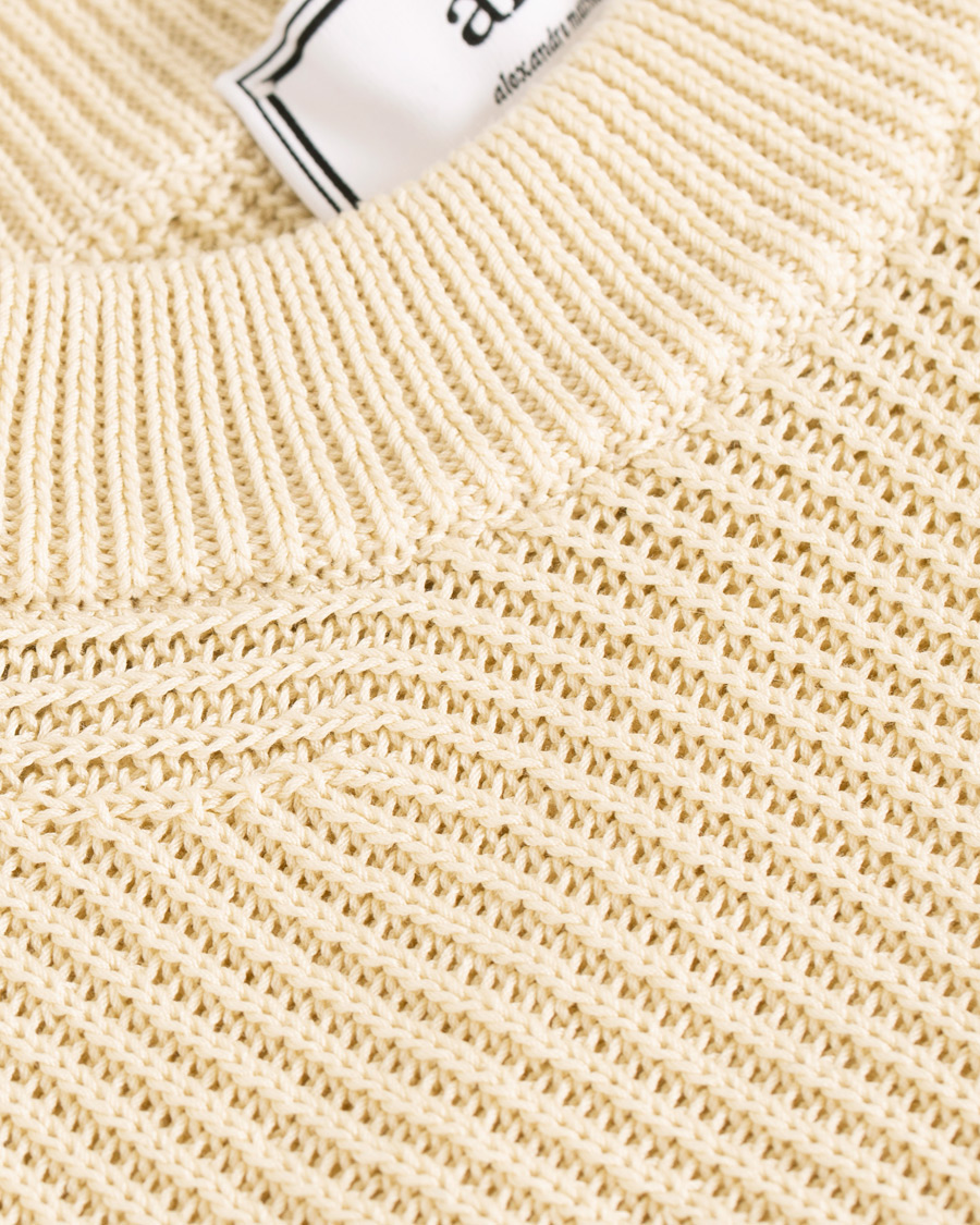 Homme | Pulls Et Tricots | AMI | Fisherman Rib Crew Neck Sweater White