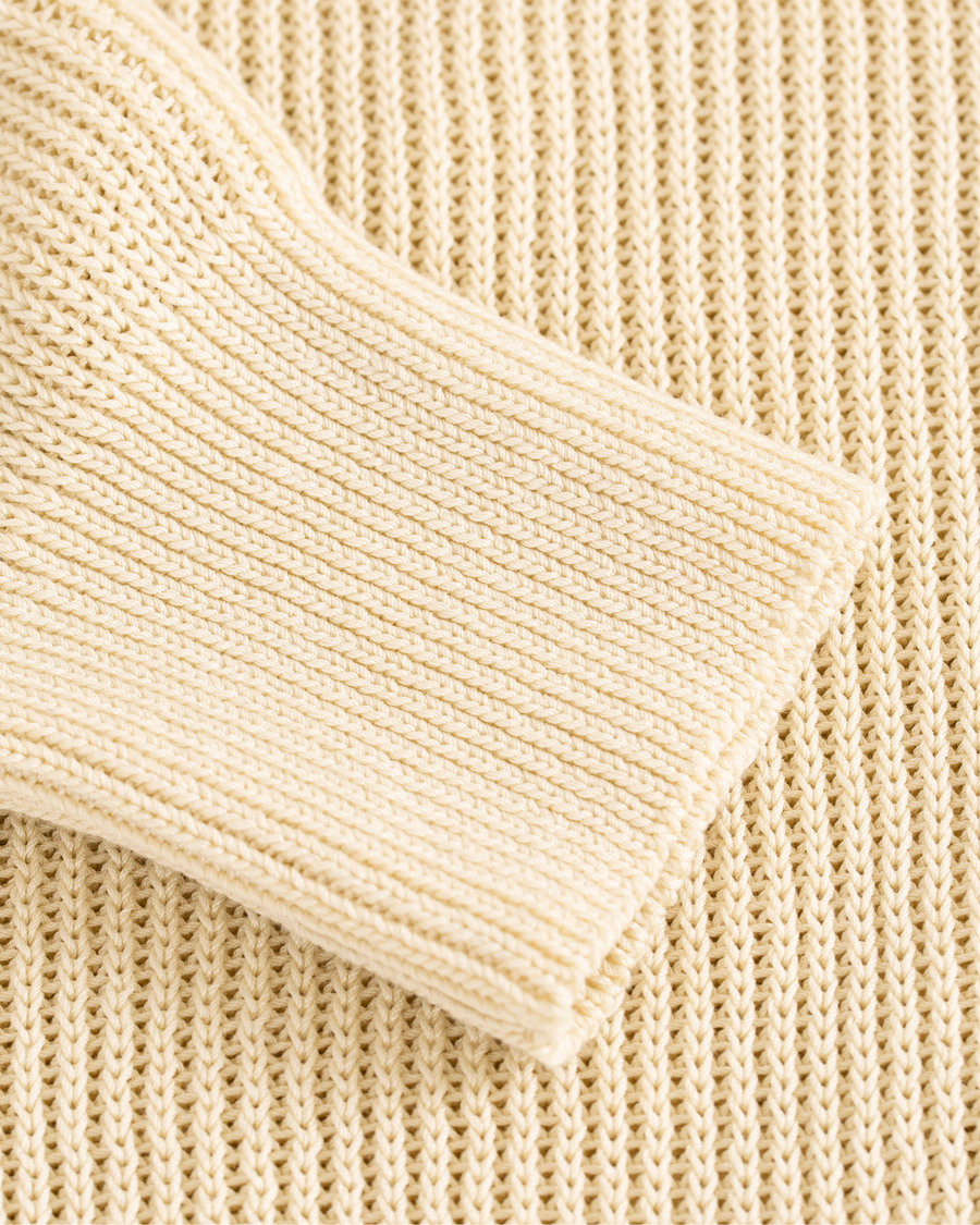Homme | Pulls Et Tricots | AMI | Fisherman Rib Crew Neck Sweater White