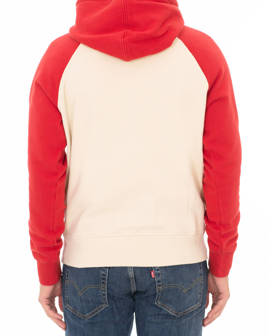 Heren | Truien | AMI | Retro Hoodie Red/White