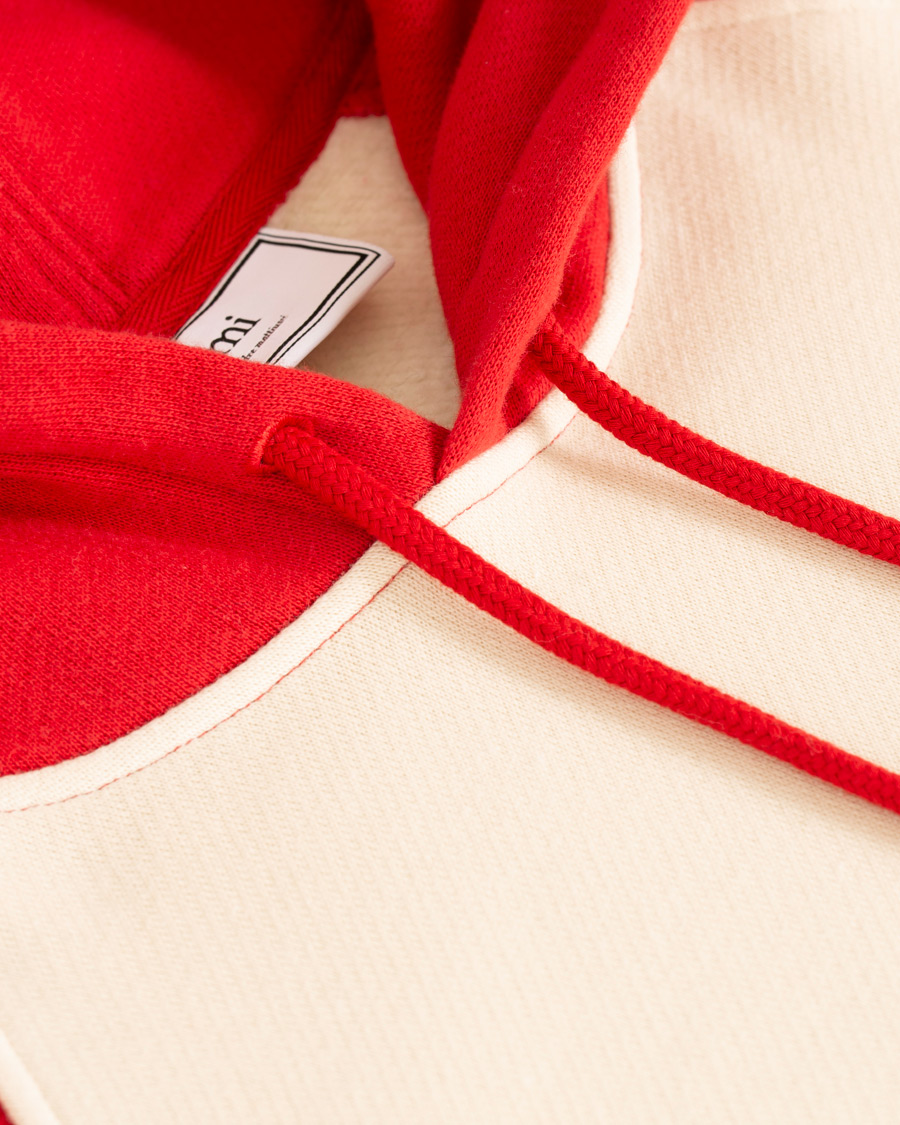Heren | Truien | AMI | Retro Hoodie Red/White