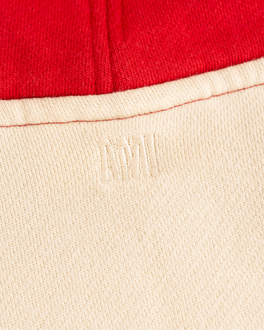 Heren | Truien | AMI | Retro Hoodie Red/White