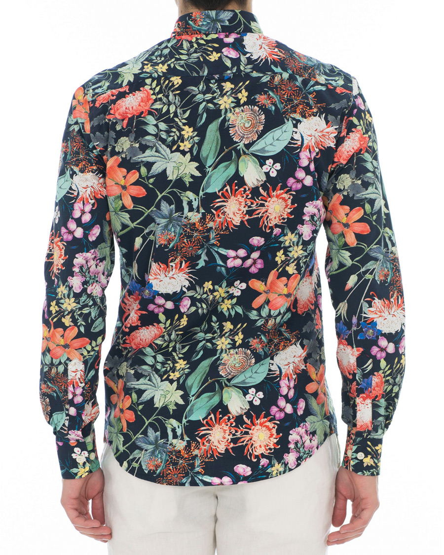 Homme | Chemises | Morris | Donovan Printed Flower Shirt Navy