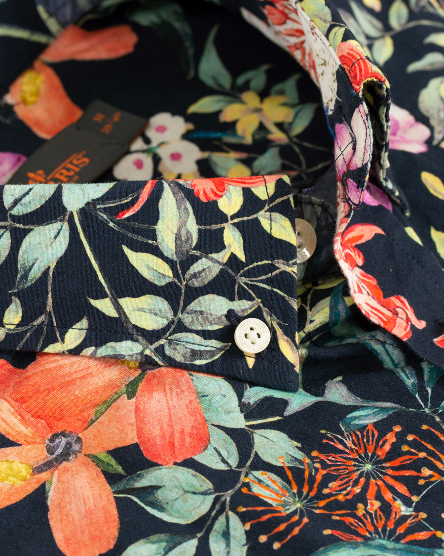 Homme | Chemises | Morris | Donovan Printed Flower Shirt Navy