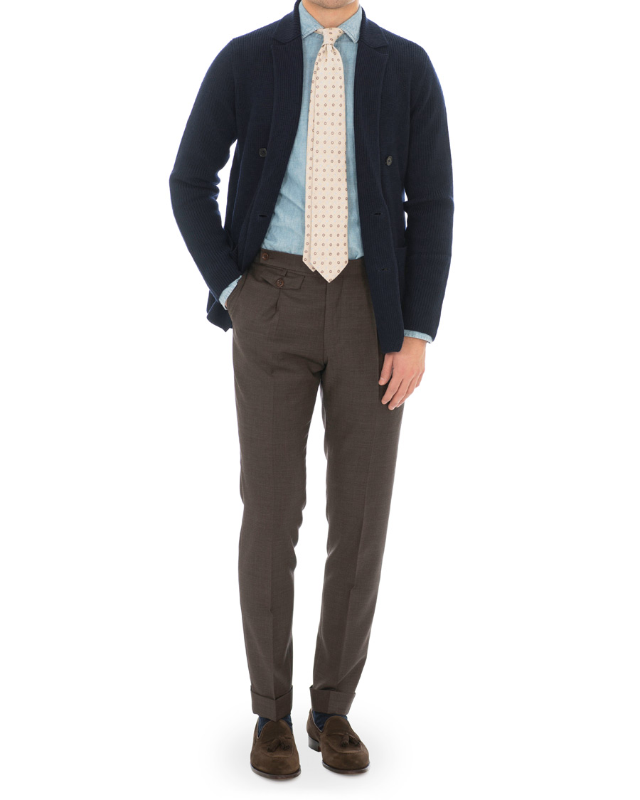 Heren | Broeken | Morris Heritage | Jason Structured Trousers Brown