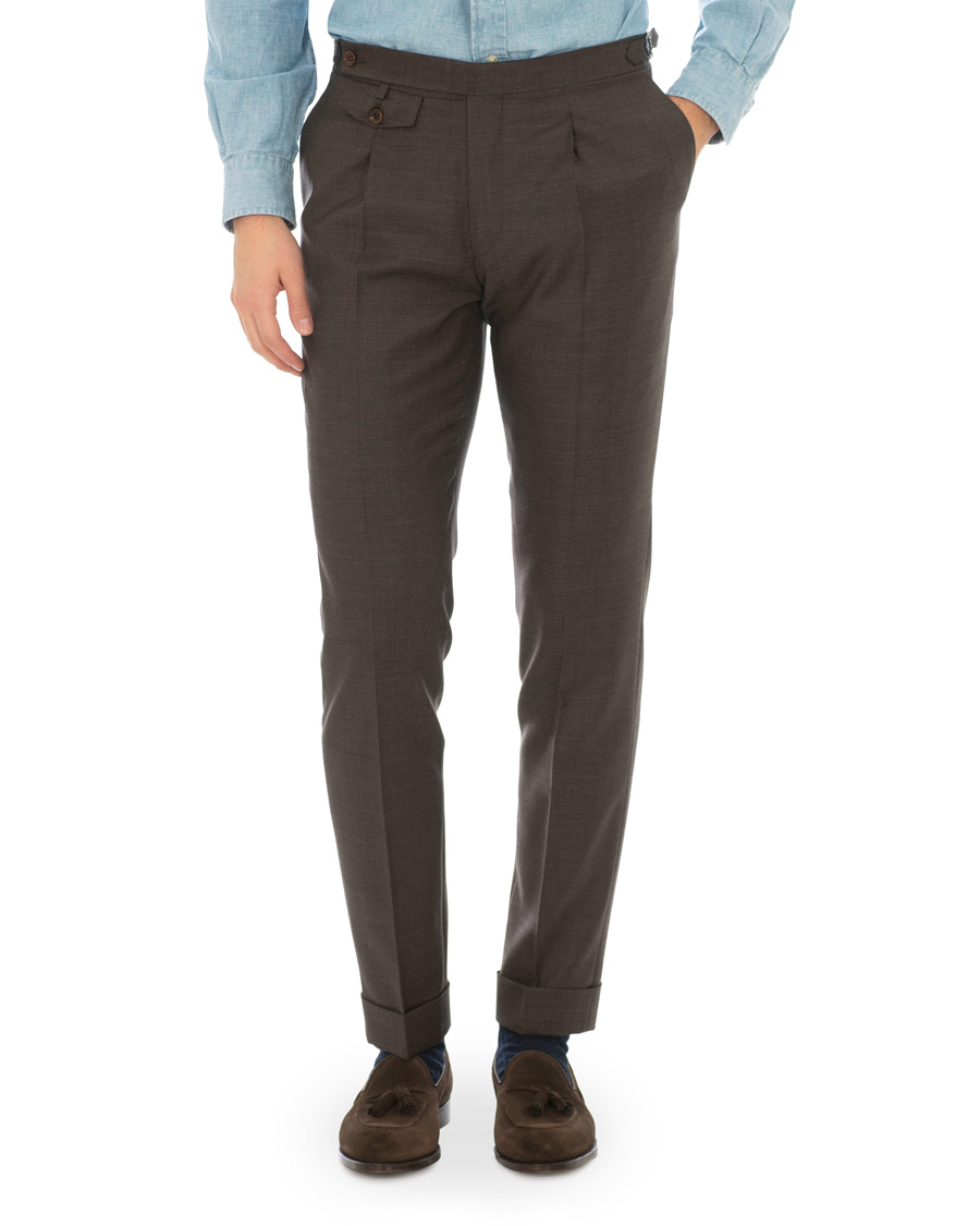 Heren | Broeken | Morris Heritage | Jason Structured Trousers Brown