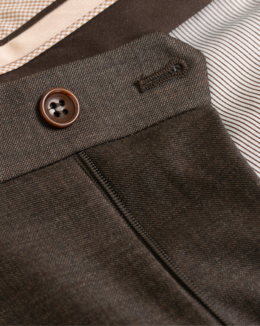 Heren | Broeken | Morris Heritage | Jason Structured Trousers Brown