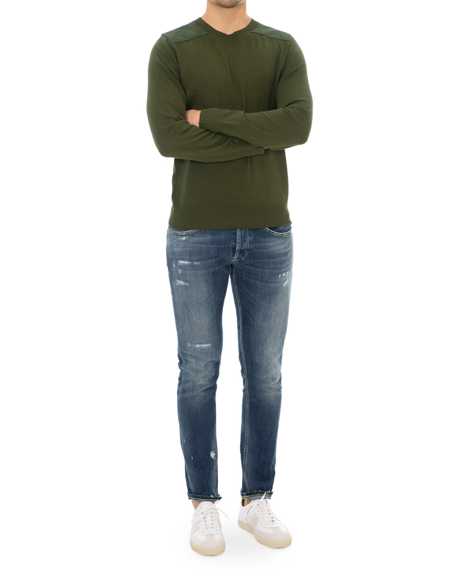 Homme | Pulls Et Tricots | A.P.C. | Ernest Shoulder Patch Knit Khaki Military