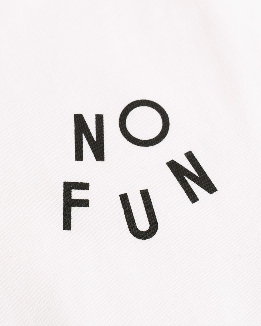 Heren | T-shirts | A.P.C. | No Fun T-shirt White
