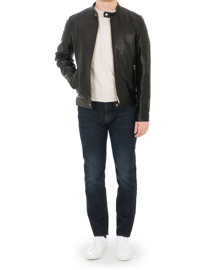 Homme | Manteaux Et Vestes | A.P.C. | Coffee Racer Leather Jacket Black