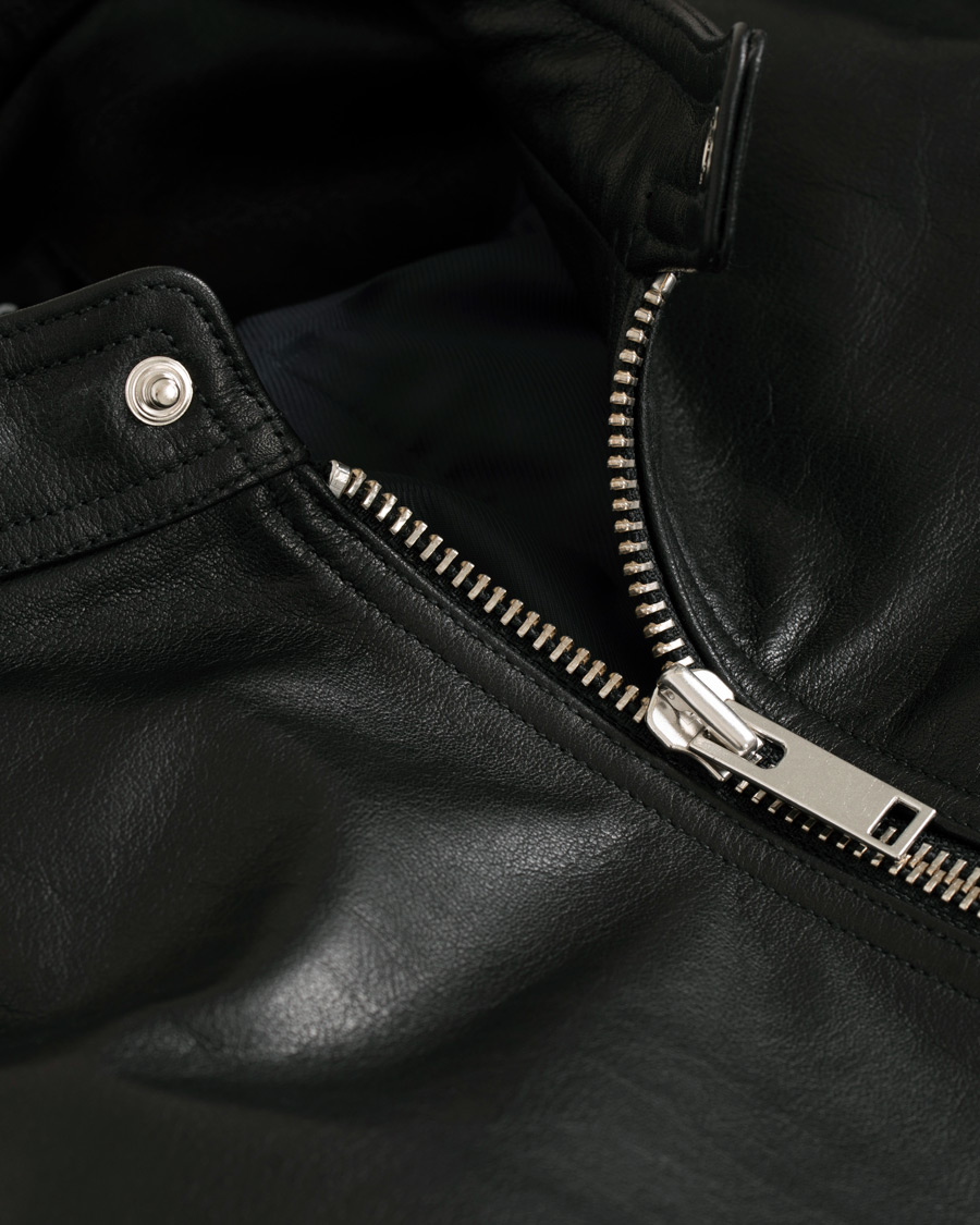 Homme | Manteaux Et Vestes | A.P.C. | Coffee Racer Leather Jacket Black