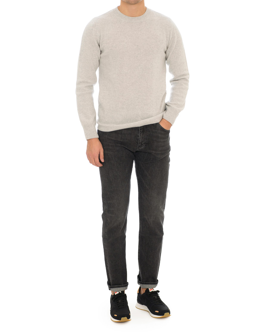 Homme | Pulls Et Tricots | A.P.C. | Colin Brushed Lambswool/Cotton Crew Neck Grey Melange