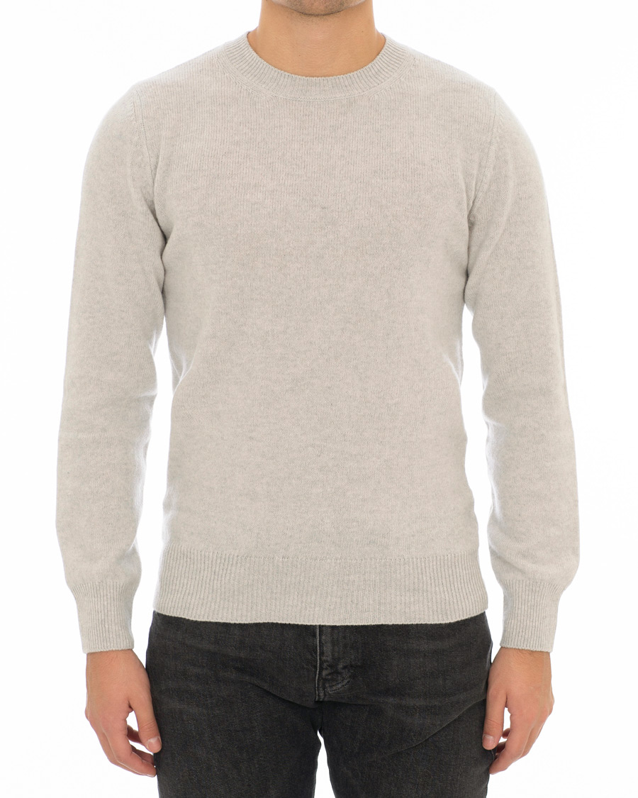Homme | Pulls Et Tricots | A.P.C. | Colin Brushed Lambswool/Cotton Crew Neck Grey Melange