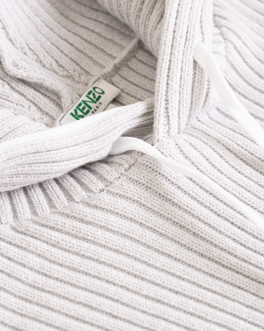 Heren | Truien | KENZO | Knitted Hoodie Grey Melange