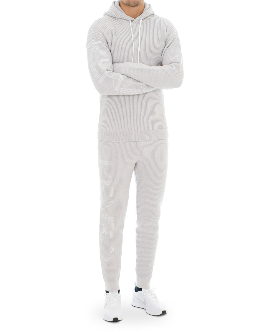 Heren | Broeken | KENZO | Knitted Track Pants Grey Melange