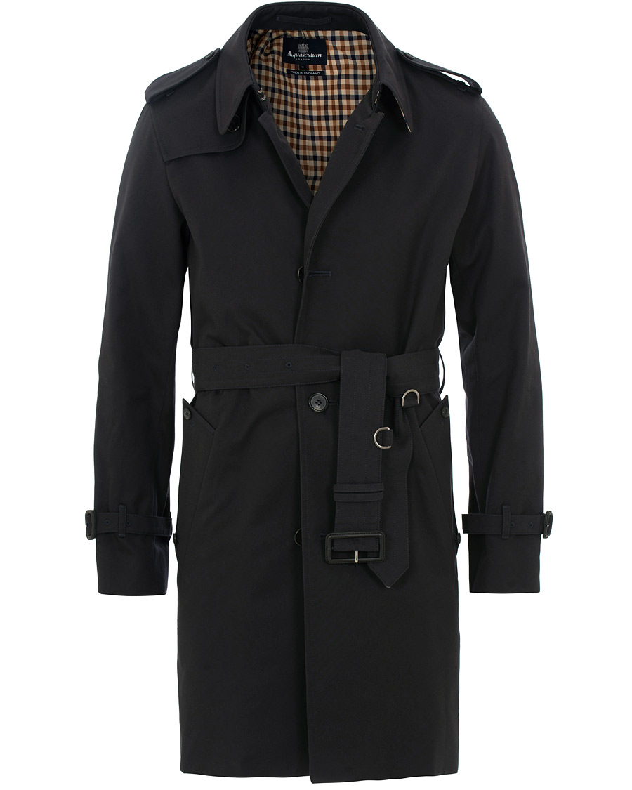 Homme | Manteaux Et Vestes | Aquascutum | Corby Single Breasted Trenchcoat Navy