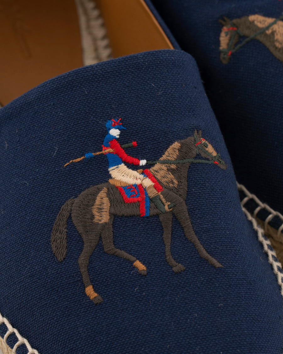 Homme | Ralph Lauren Purple Label Bowsworth Standing Horse Espadrilles Navy | Ralph Lauren Purple Label | Bowsworth Standing Horse Espadrilles Navy