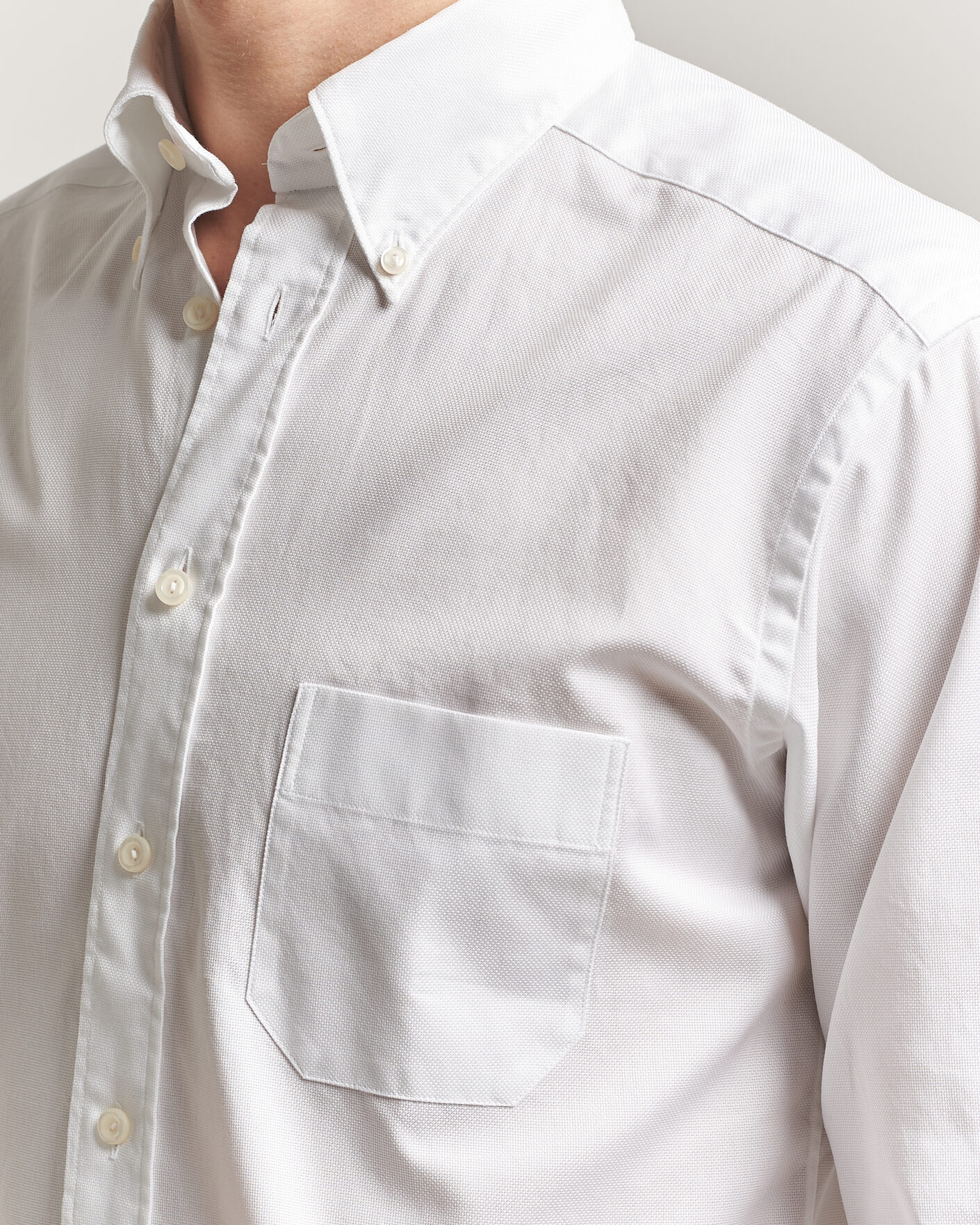 Homme | Chemises | Eton | Slim Fit Royal Oxford Button Down White