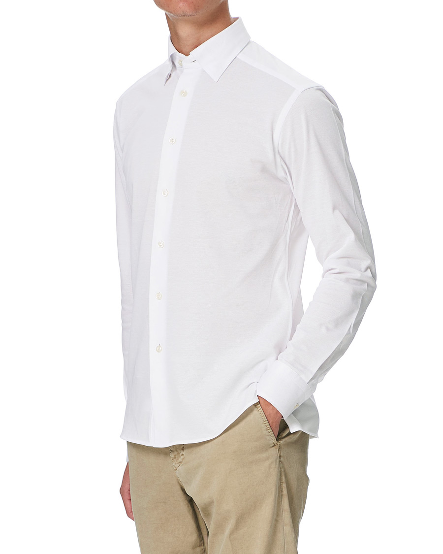 Homme | Chemises | Eton | Slim Fit Jersey Button Under Shirt White