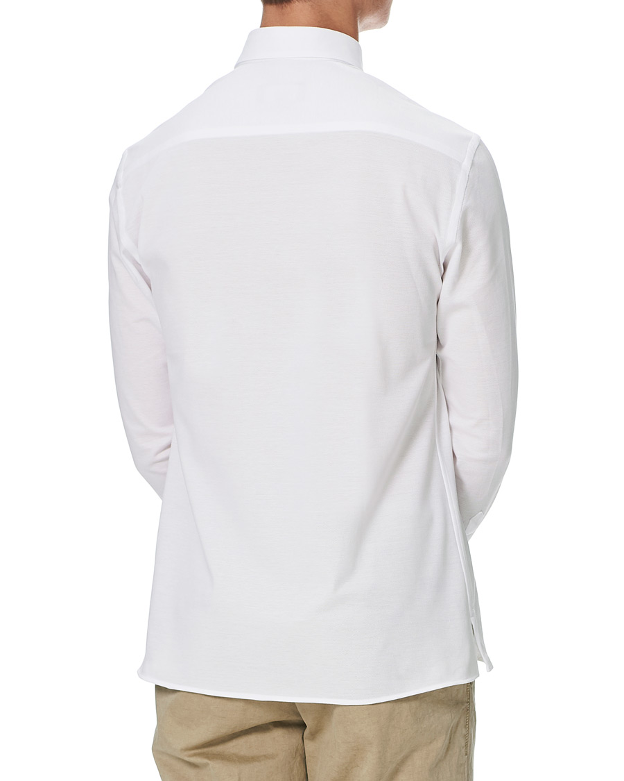 Homme | Chemises | Eton | Slim Fit Jersey Button Under Shirt White