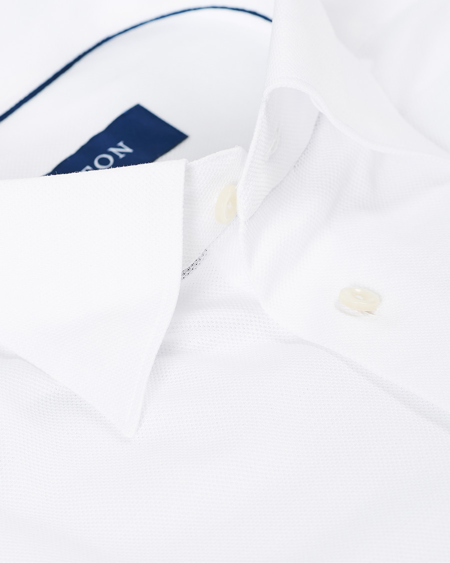 Homme | Chemises | Eton | Slim Fit Jersey Button Under Shirt White