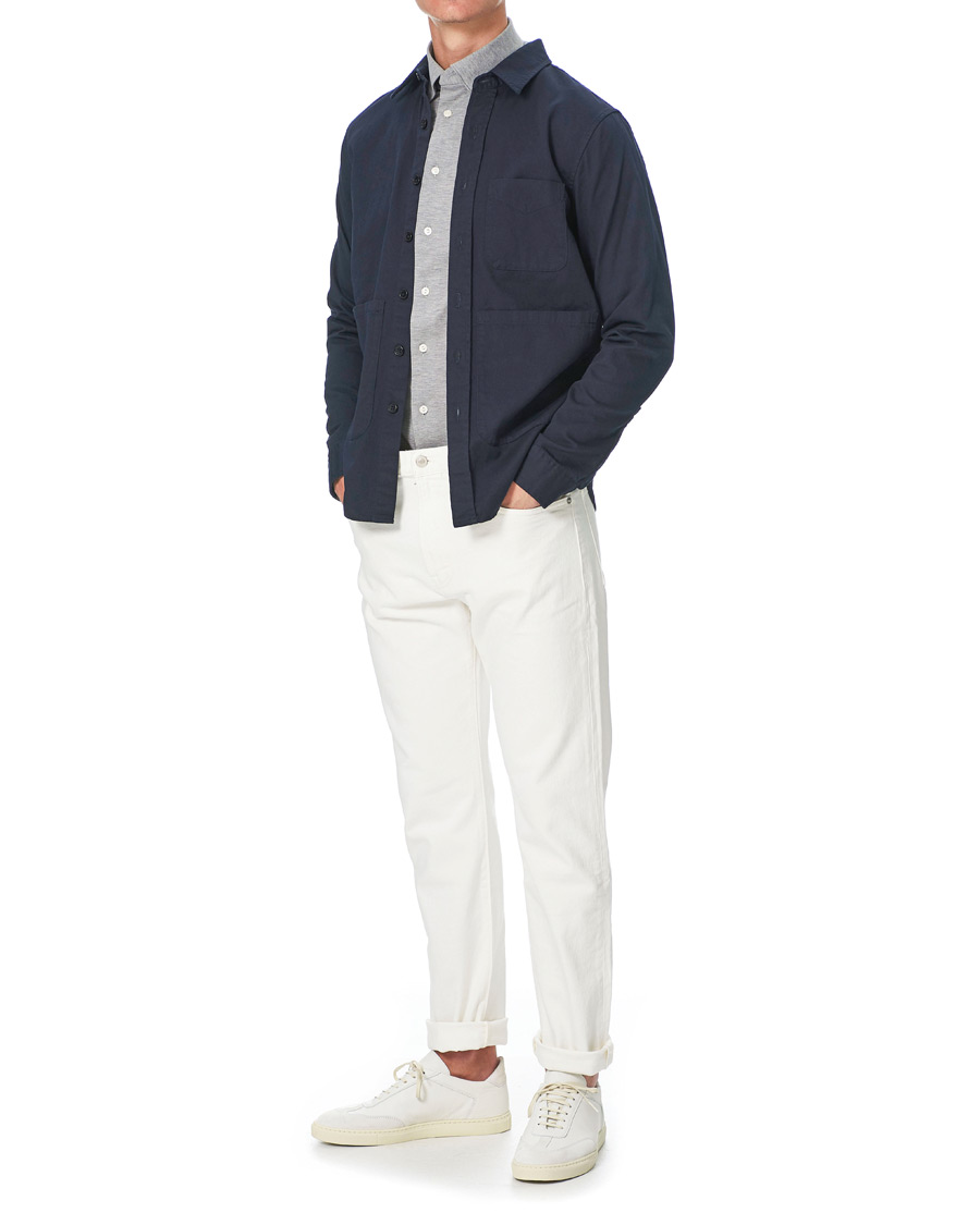 Homme | Chemises | Eton | Slim Fit Jersey Button Under Shirt Grey