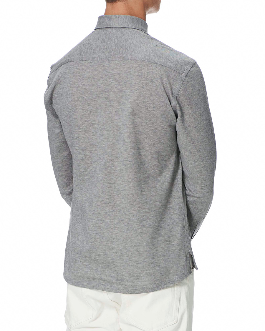 Homme | Chemises | Eton | Slim Fit Jersey Button Under Shirt Grey