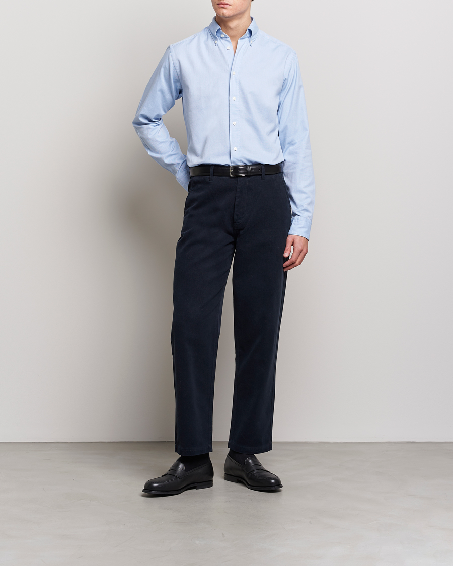 Heren | Overhemden | Eton | Slim Fit Royal Oxford Button Down Light Blue