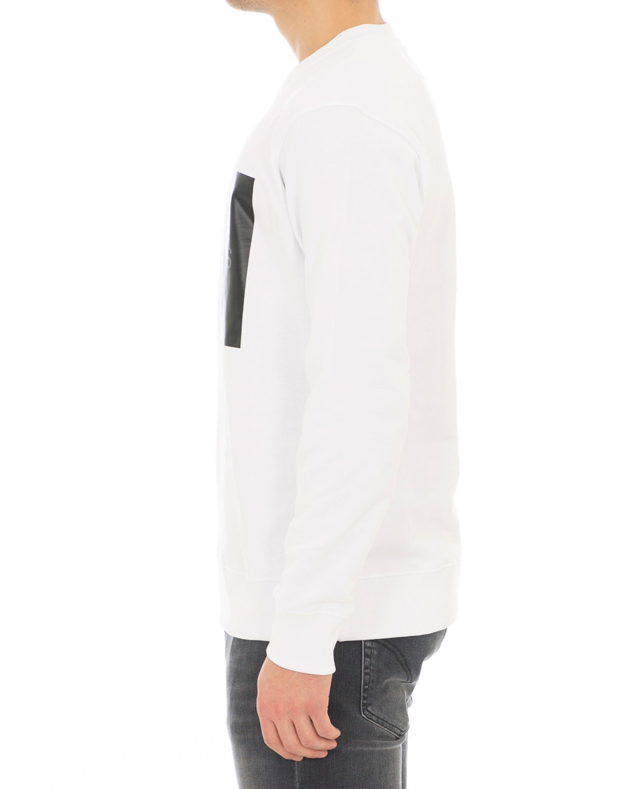 Homme | Pulls Et Tricots | Calvin Klein Jeans | Monogram Box Logo Sweatshirt White