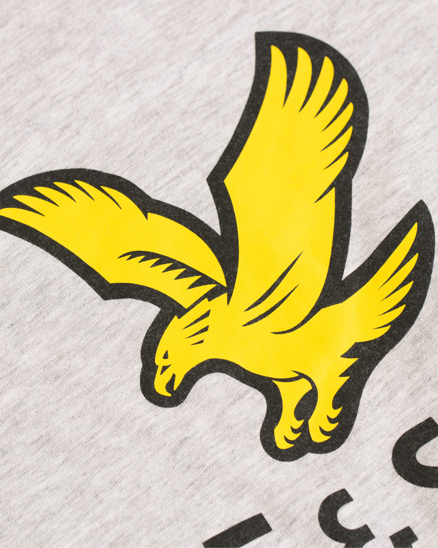 Heren | T-shirts | Lyle & Scott | Logo Crew Neck Tee Light Grey Melange