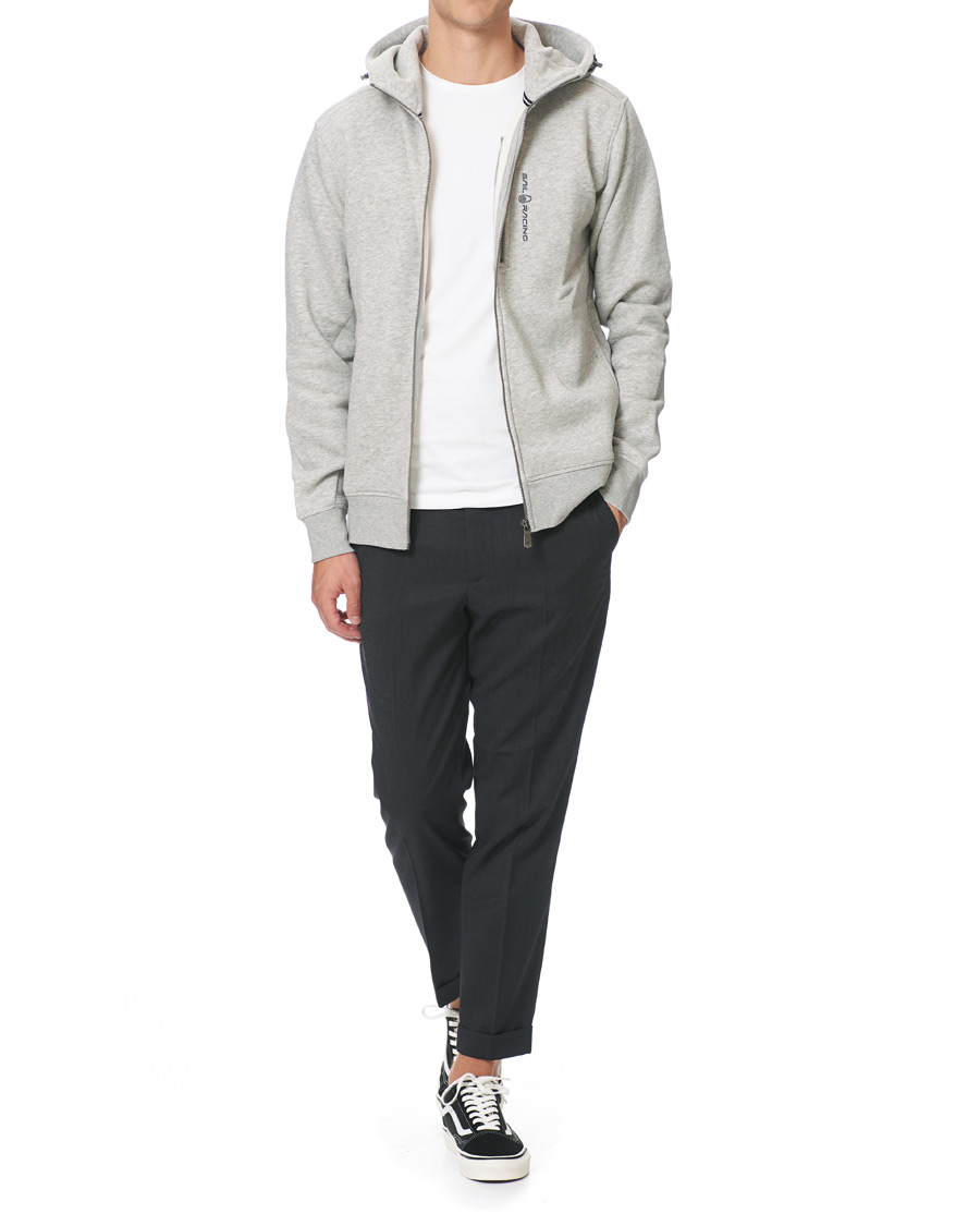 Heren | Truien | Sail Racing | Bowman Full Zip Hoodie Grey Melange