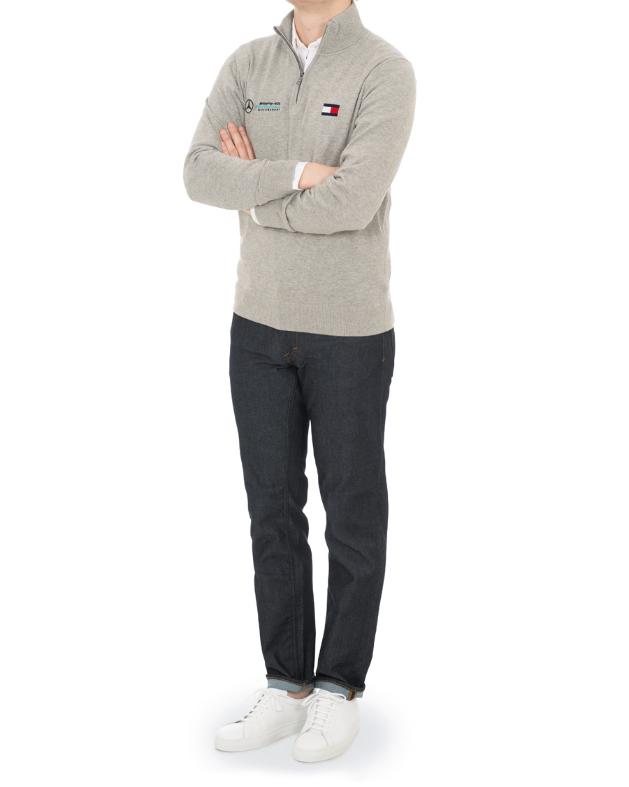 Homme | Pulls Et Tricots | Tommy Hilfiger | Mercedes Benz Half Zip Cloud Heather