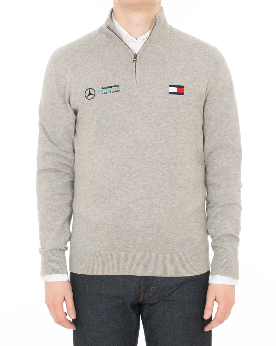 Homme | Pulls Et Tricots | Tommy Hilfiger | Mercedes Benz Half Zip Cloud Heather