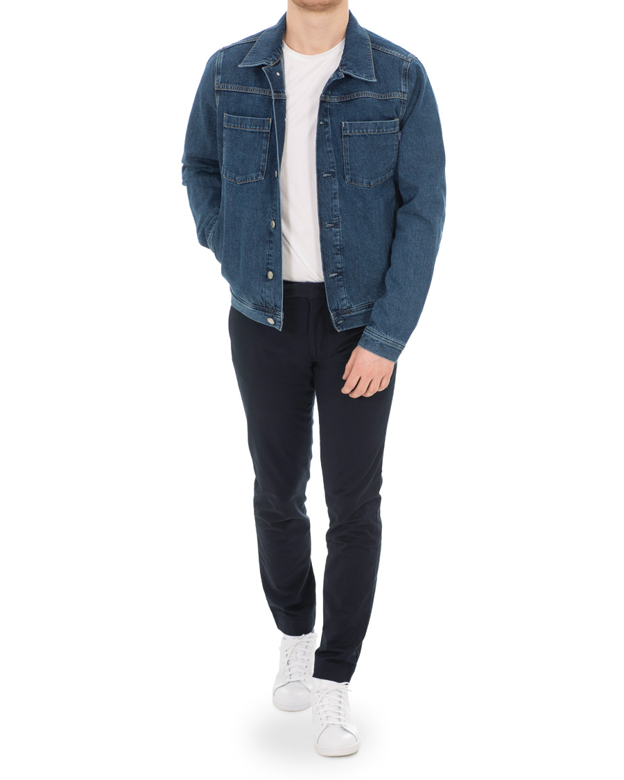 Heren | Jassen | GANT | Indigo Jeans Jacket Blue Wash