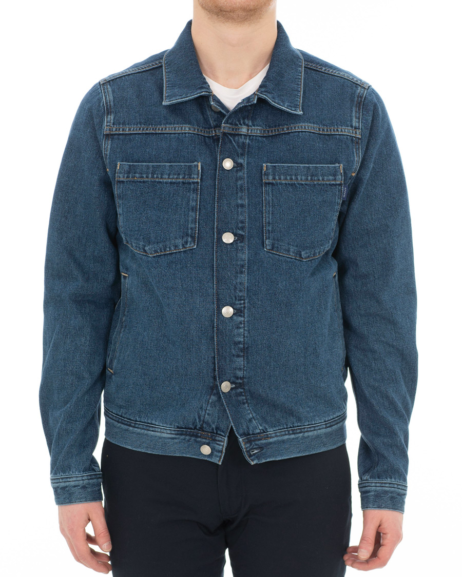 Heren | Jassen | GANT | Indigo Jeans Jacket Blue Wash