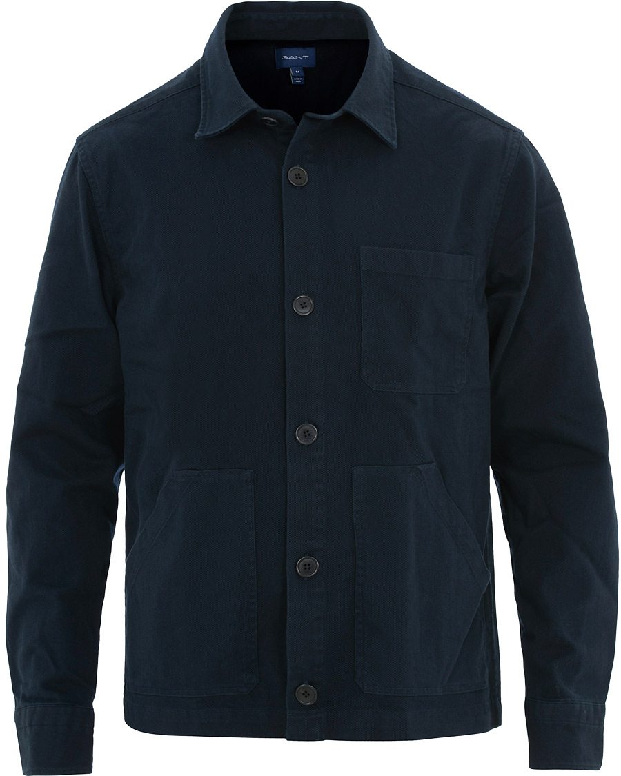 Heren | Overhemden | GANT | Heavy Twill Shirt Jacket Marine