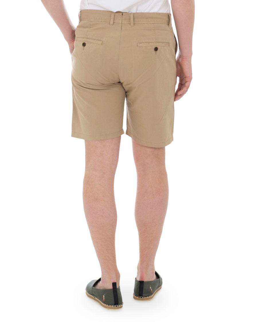 Heren | Korte broek | GANT | Cotton/Linen Shorts Dark Khaki