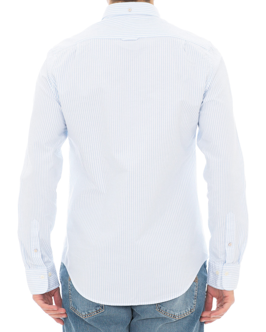 Heren | Overhemden | GANT | Slim Fit Oxford Banker Stripe Shirt Capri Blue