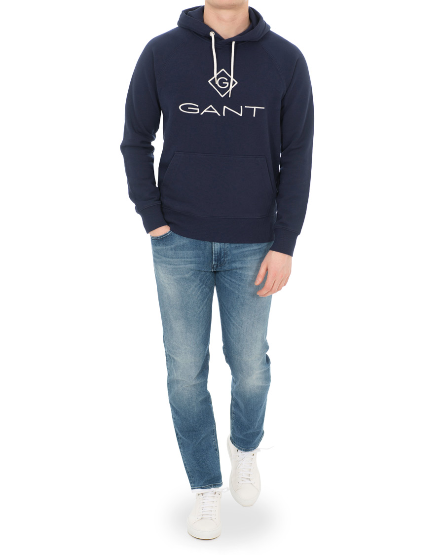Homme | Pulls Et Tricots | GANT | Lock Up Hoodie Evening Blue