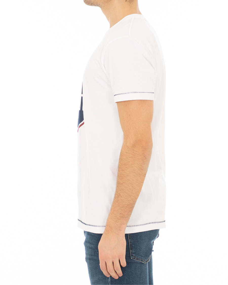 Homme | T-shirts | GANT | Le Mans Crew Neck Tee White