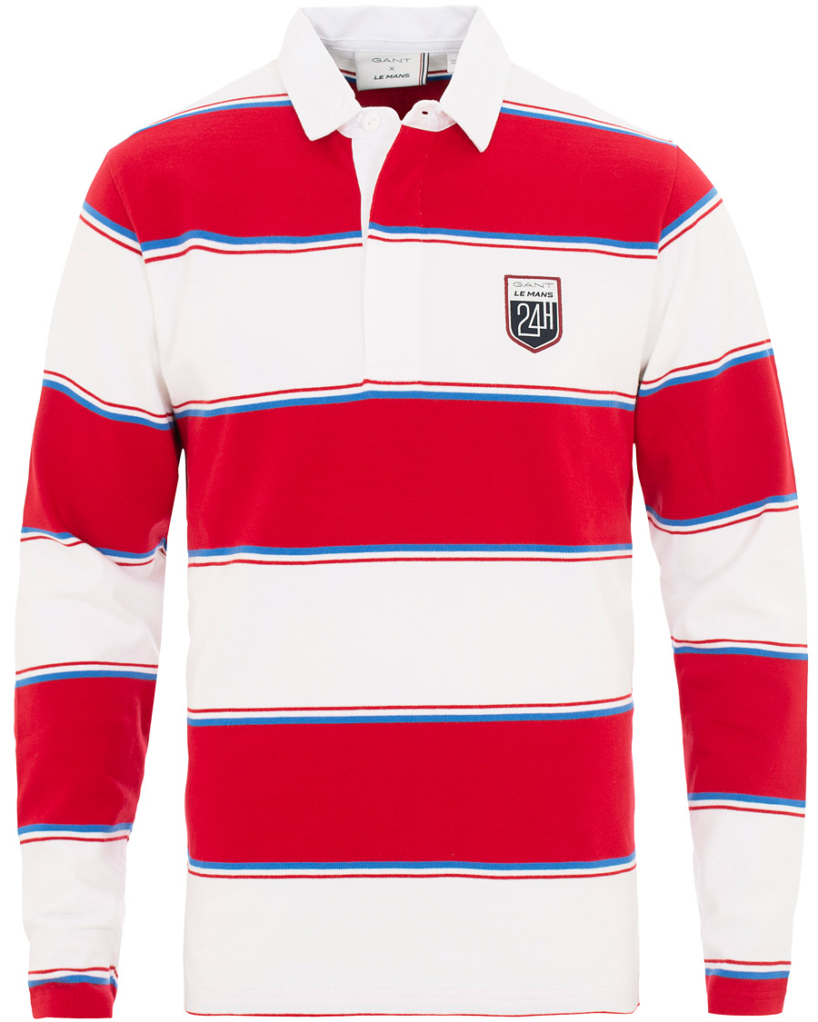 Homme | Pulls Et Tricots | GANT | Le Mans Barstripe Rugger RedWhite